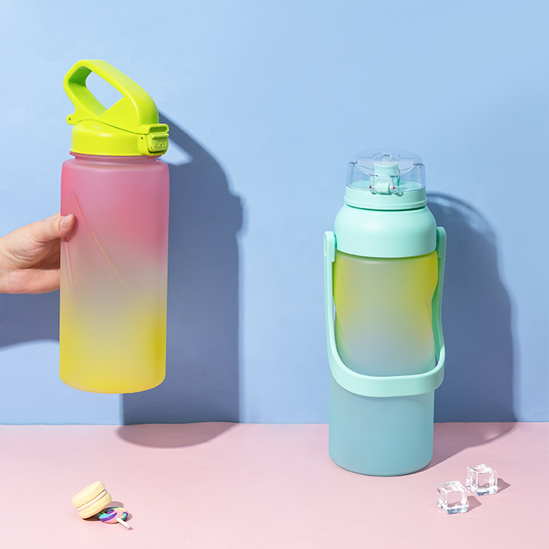Botella de agua grande de cuerpo recto DF20144-2.2L