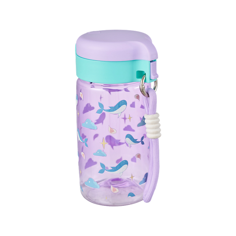 Botella de agua de plástico con tapa a presión de 500 ml/800 ml
