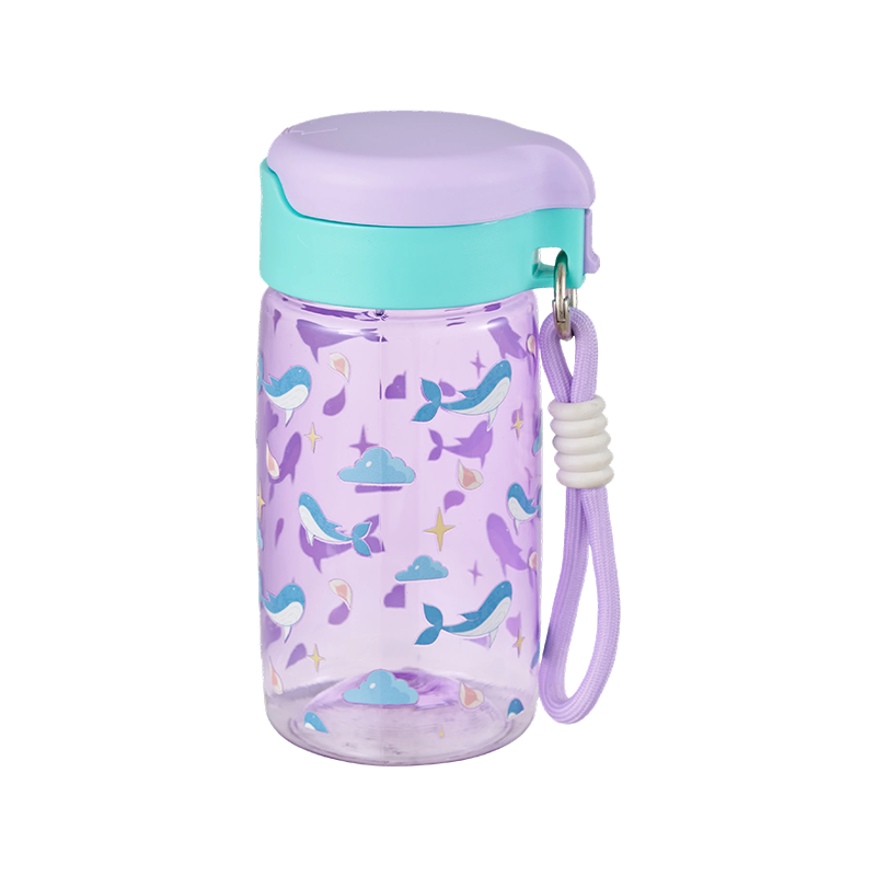 Botella de agua de plástico con tapa a presión de 500 ml/800 ml