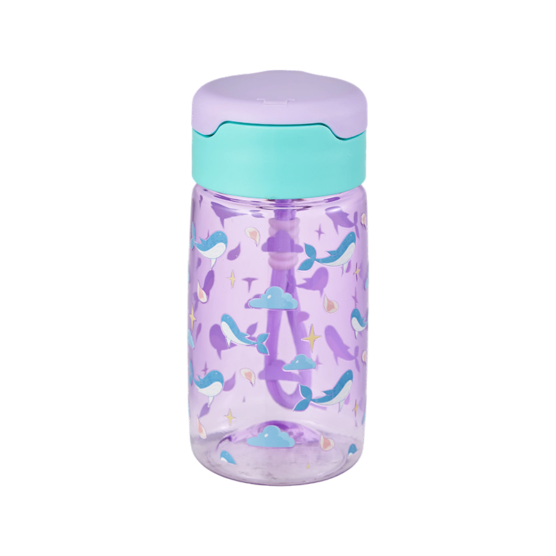 Botella de agua de plástico con tapa a presión de 500 ml/800 ml
