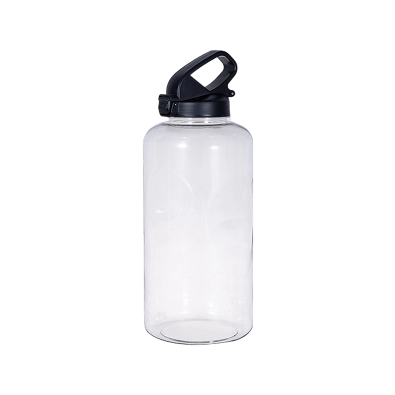 Botella de agua recta con mango portátil DF201437