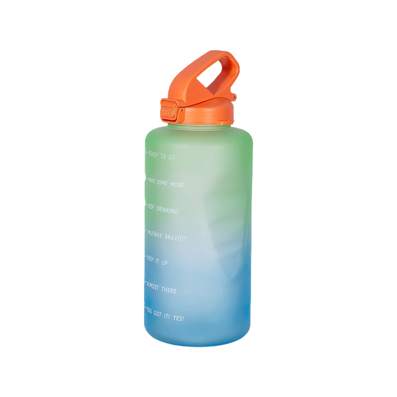 Botella de agua recta con mango portátil DF201437