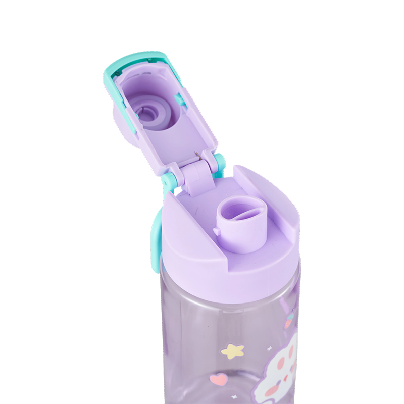 Botella de agua de plástico con tapa nueva de 500 ml/800 ml