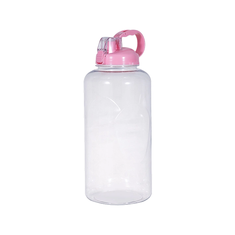 Botella de agua recta con mango portátil DF201437