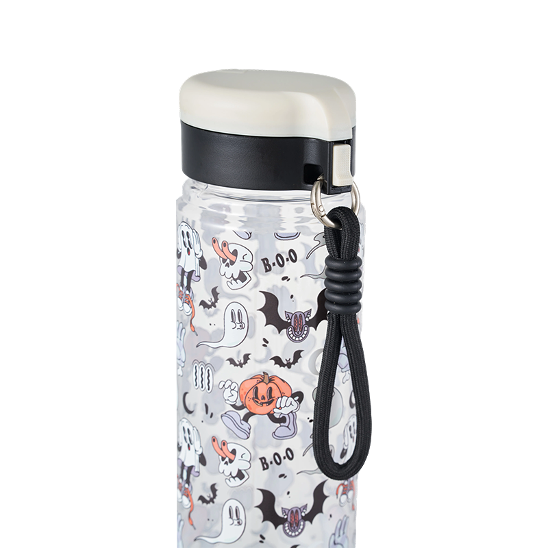 Botella de agua de plástico con tapa a presión de 500 ml/800 ml
