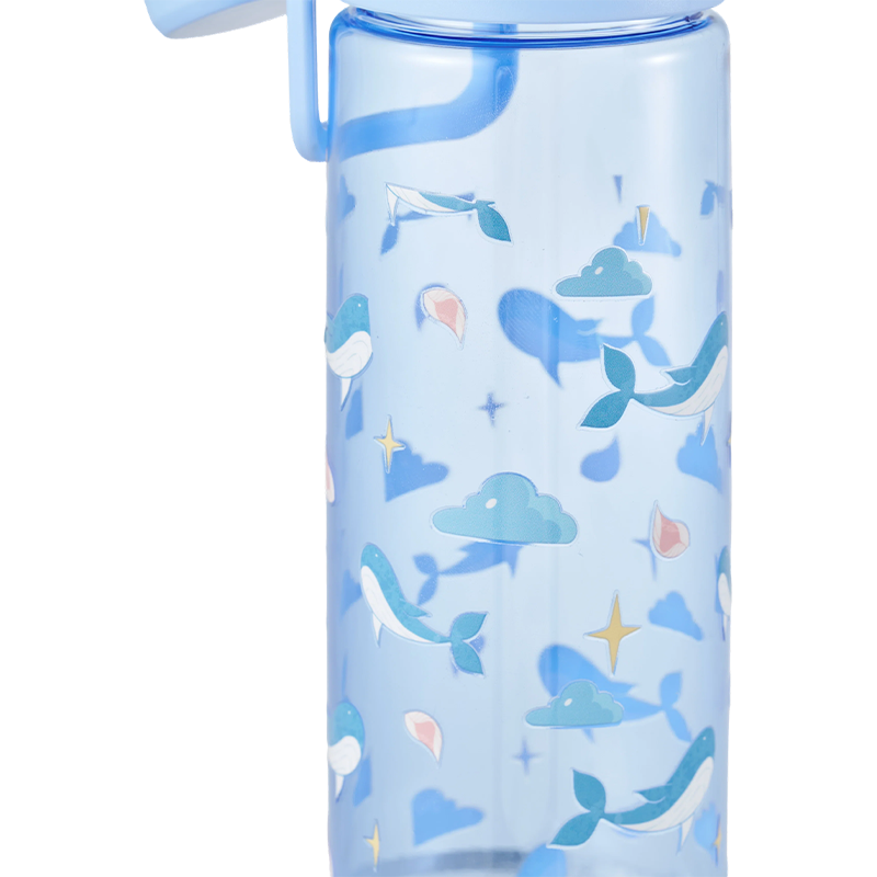 Botella de agua de plástico con tapa nueva de 500 ml/800 ml