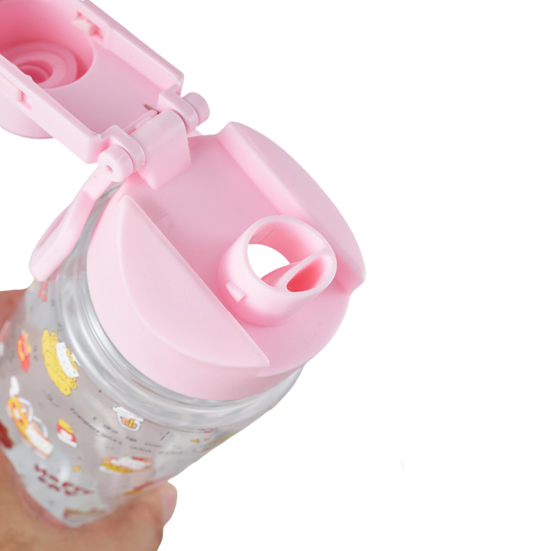 Botella de agua de plástico con tapa nueva de 500 ml/800 ml