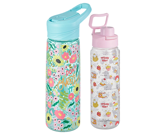 Botellas de agua de plástico