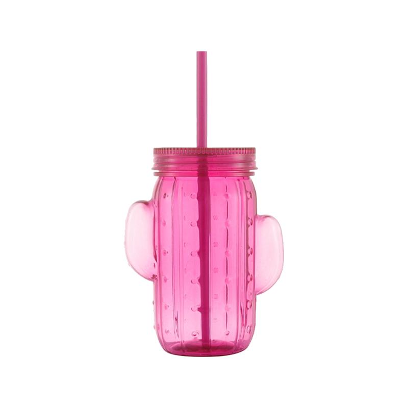 Vaso de plástico en forma de cactus 1873C-450ml