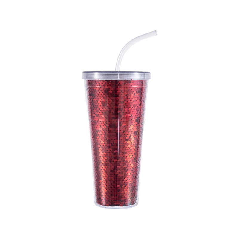 Vaso de paja de lentejuelas 9098H-20oz