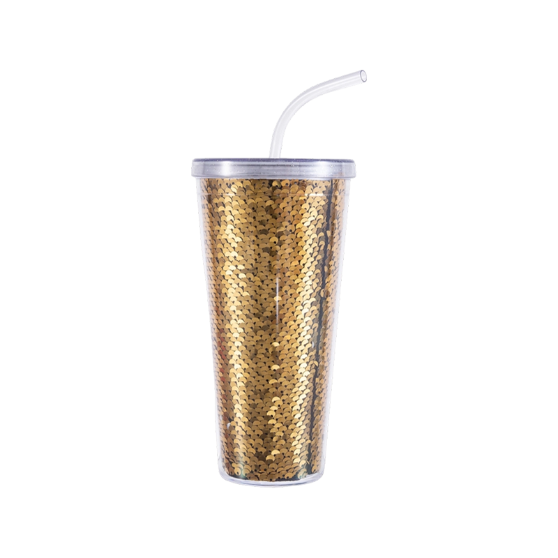 Vaso de paja de lentejuelas 9098H-20oz