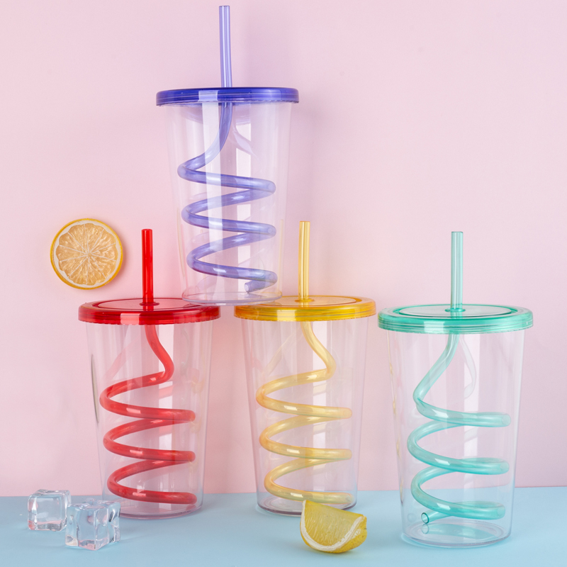 Vaso giratorio de paja 9090-21oz