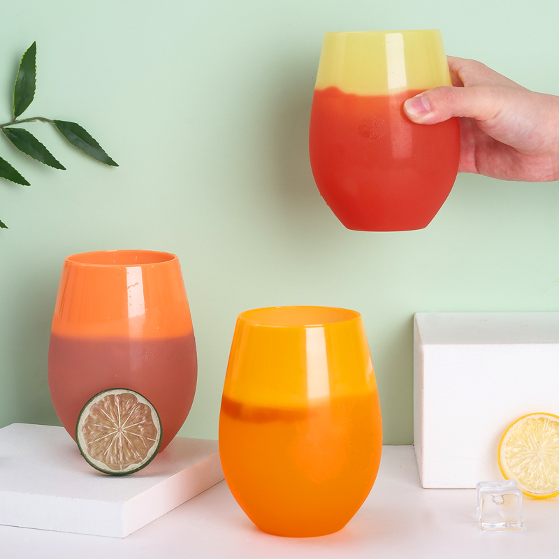 Vaso de vino con forma de huevo que cambia de color 8080-580 ml