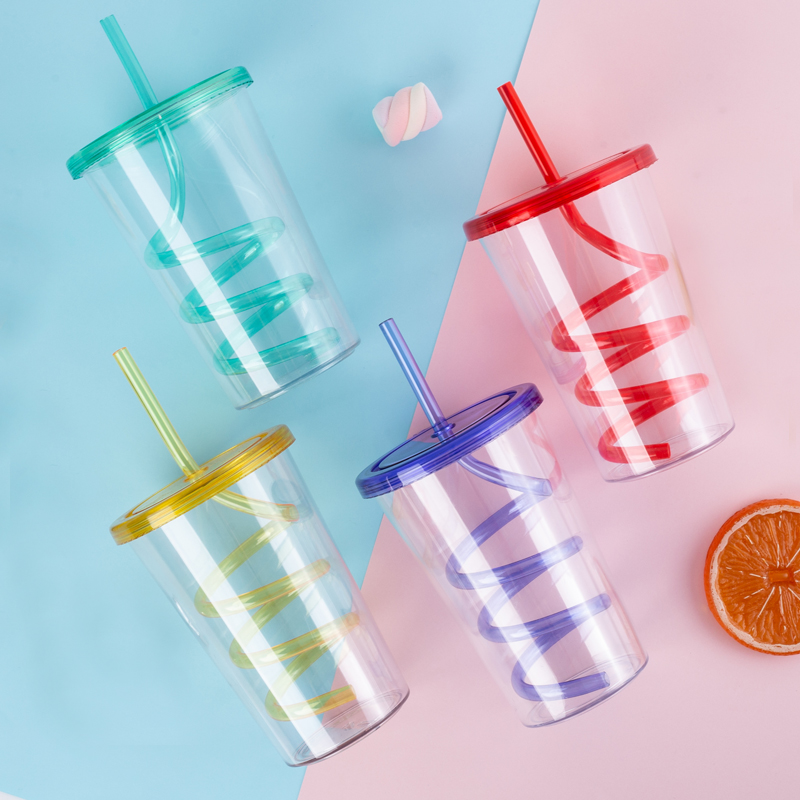 Vaso giratorio de paja 9090-21oz