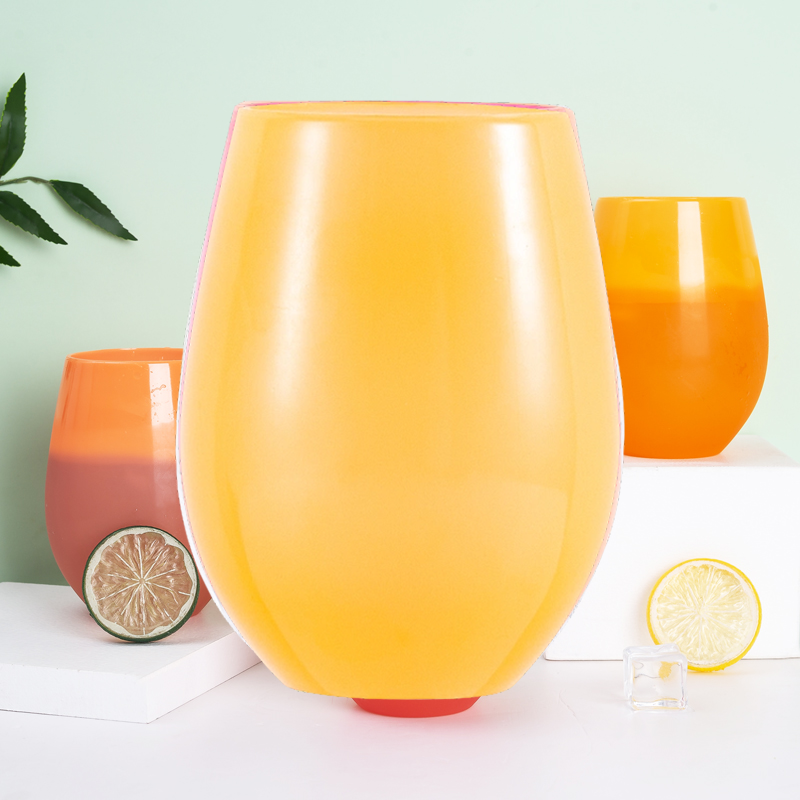 Vaso de vino con forma de huevo que cambia de color 8080-580 ml