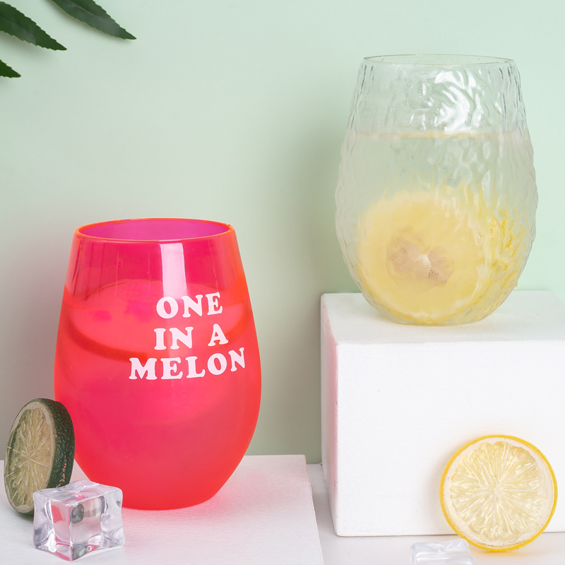 Vaso de vino con forma de huevo que cambia de color 8080-580 ml