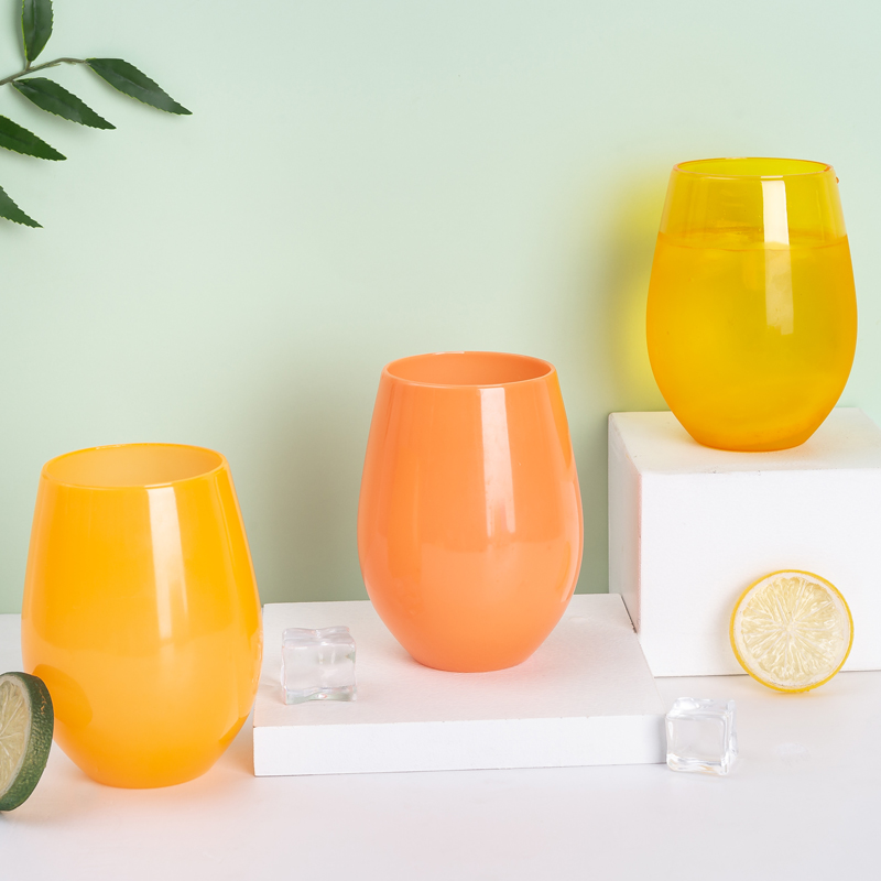 Vaso de vino con forma de huevo que cambia de color 8080-580 ml