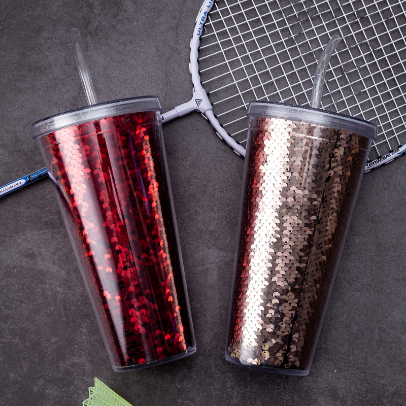 Vaso de paja de lentejuelas 9098H-20oz