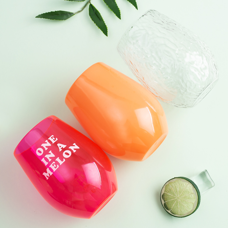 Vaso de vino con forma de huevo que cambia de color 8080-580 ml