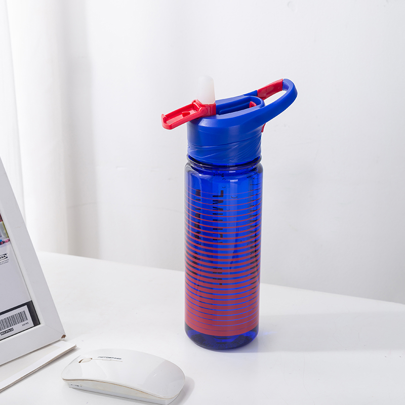 Botella de agua de plástico con tapa de botón DF3937 550 ml/DF3936 750 ml