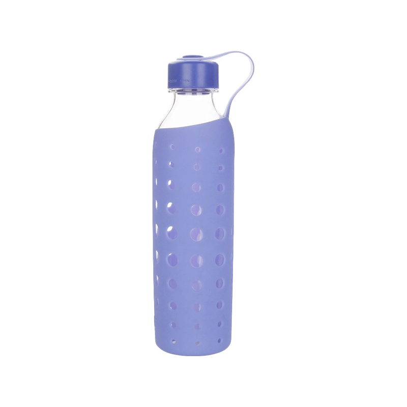 Botella de agua plástica con funda de silicona A1601 24 oz