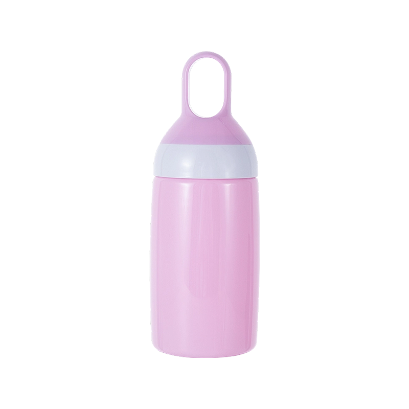 Botella de agua de plástico con agarre para los dedos 1996 420 ml