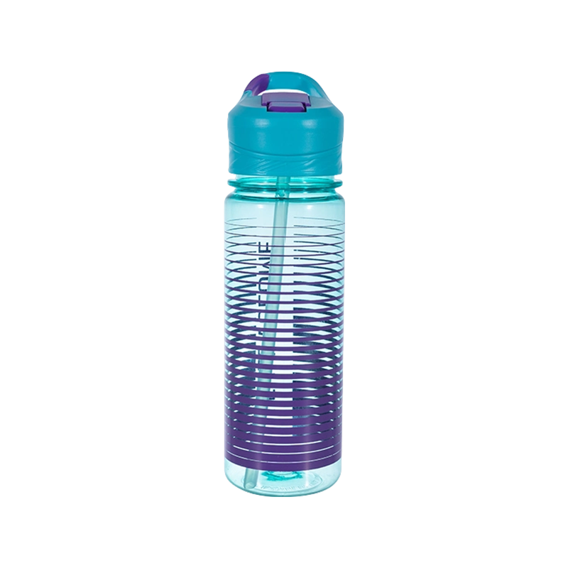 Botella de agua de plástico con tapa de botón DF3937 550 ml/DF3936 750 ml