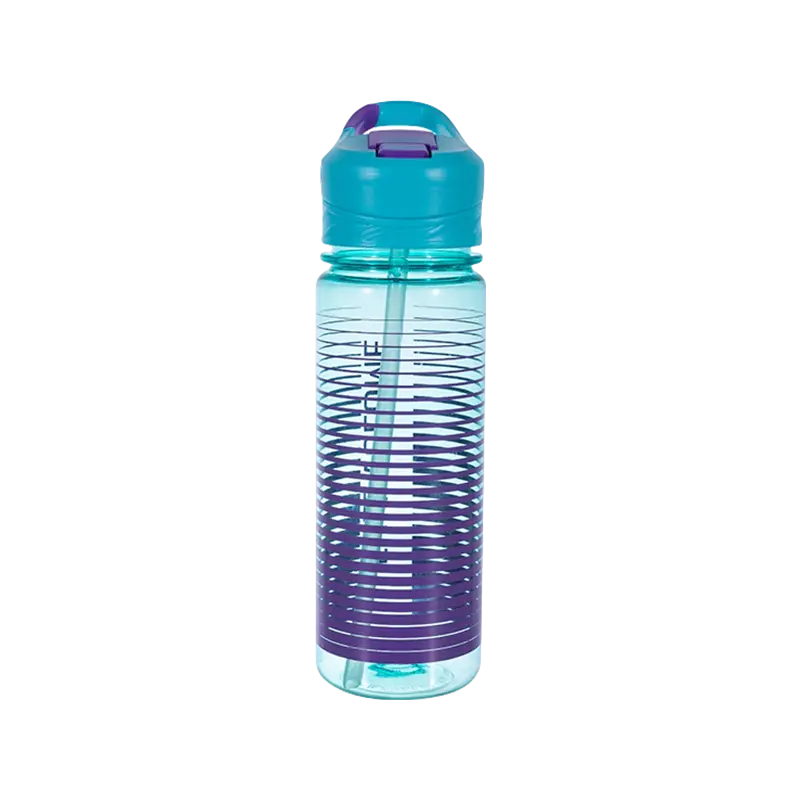 Botella de agua de plástico con tapa de botón DF3937 550 ml/DF3936 750 ml